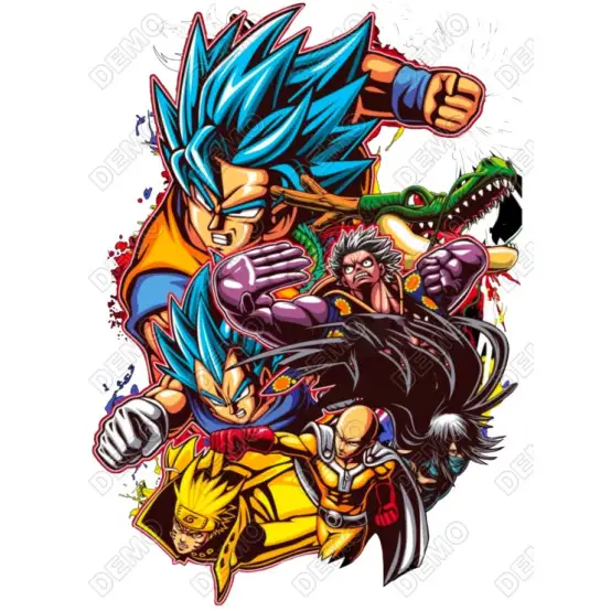 Anime Dragon Ball T Shirt Heat Iron on Transfer #2 Anime Dragon Ball T Shirt Heat Iron on Transfer #2