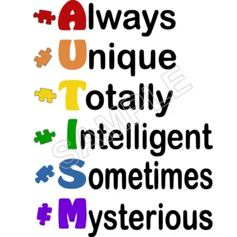Autism Awareness T Shirt Iron on Transfer Decal #1 Autism Awareness T Shirt Iron on Transfer Decal #1