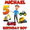 Blippi Birthday Custom  T Shirt Iron on Transfer Decal