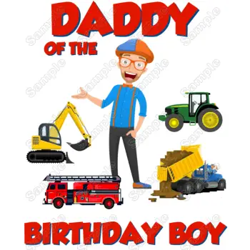 Blippi Family Member  Birthday Custom  T Shirt Iron on Transfer Decal