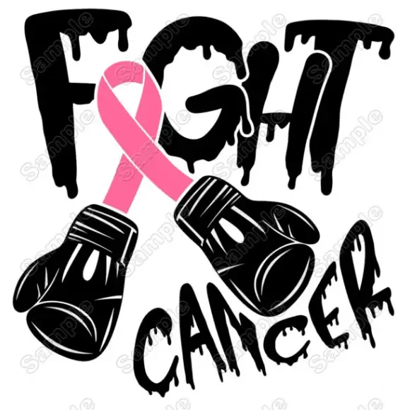 Breast Cancer Awareness  Fight  T Shirt Iron on Transfer  Decal