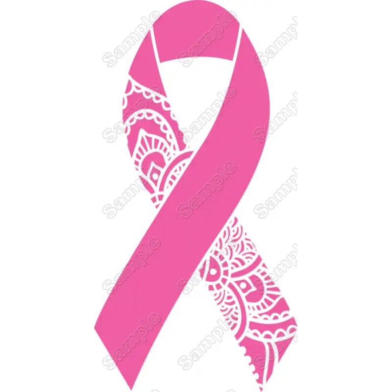 Breast Cancer Awareness Ribbon Iron On Transfer Vinyl HTV Breast Cancer Awareness Ribbon Iron On Transfer Vinyl HTV