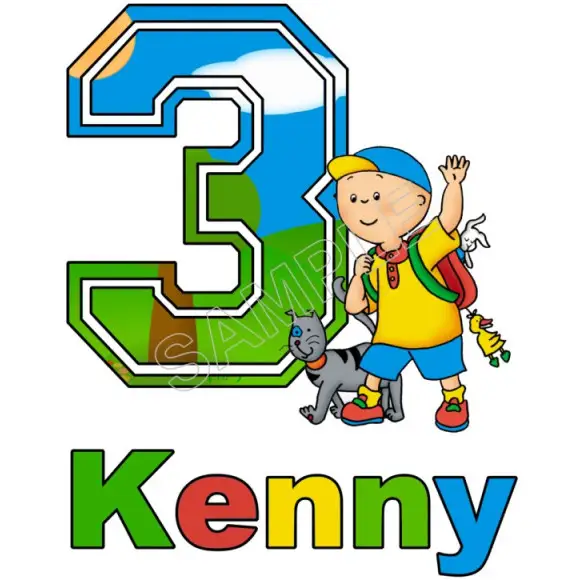 Caillou Birthday Personalized Custom T Shirt Iron on Transfer Decal #1 Caillou Birthday Personalized Custom T Shirt Iron on Transfer Decal #1