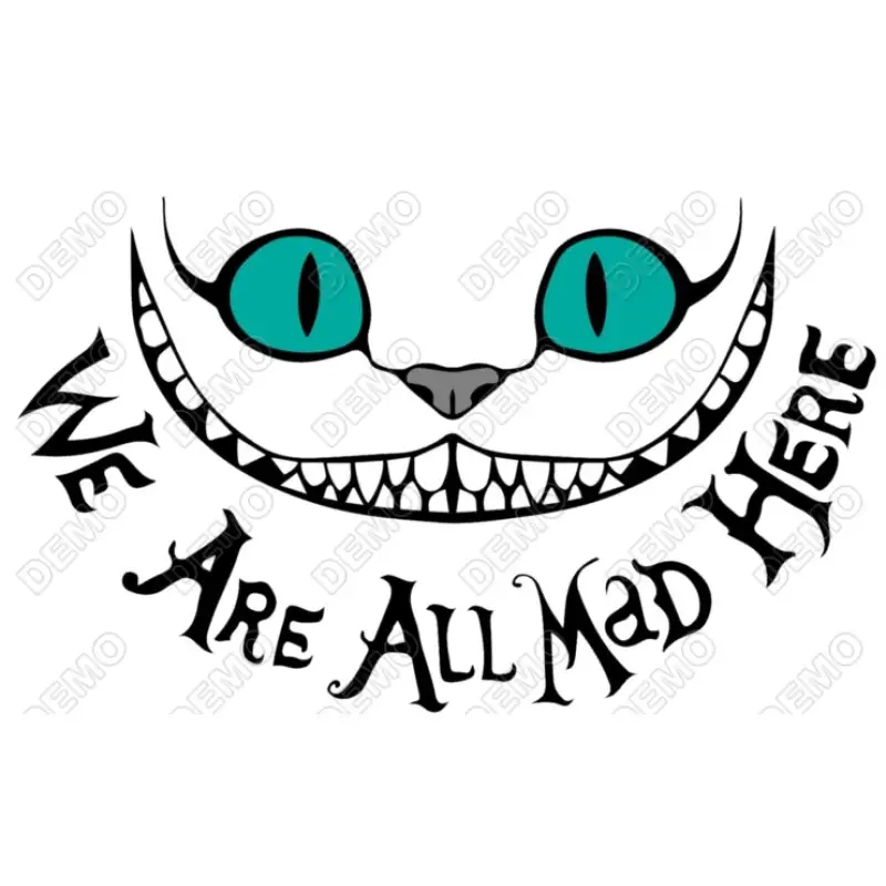 Cheshire Cat T Shirt Heat Iron on Transfer Cheshire Cat T Shirt Heat Iron on Transfer
