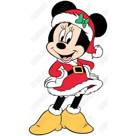 Christmas Minnie Mouse T Shirt Iron on Transfer Decal #4 Christmas Minnie Mouse T Shirt Iron on Transfer Decal #4