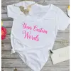 Custom Words Iron-On Transfer - personalized heat transfer vinyl decal - name, quote, one line or multi line