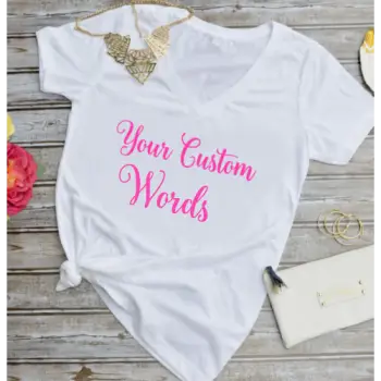 Custom Words Iron-On Transfer - personalized heat transfer vinyl decal - name, quote, one line or multi line
