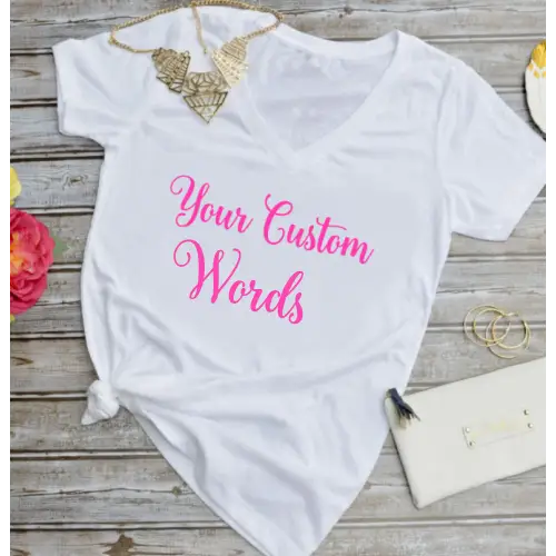 Custom Words Iron-On Transfer - personalized heat transfer vinyl decal - name, quote, one line or multi line