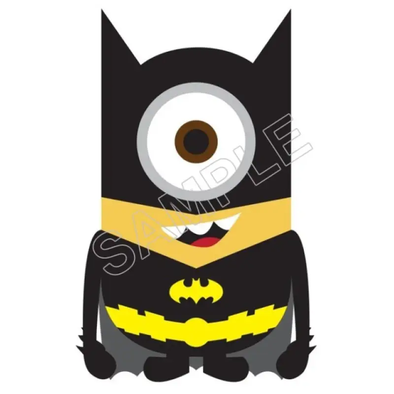 Despicable Me Minion Batman T Shirt Iron on Transfer Decal #57 Despicable Me Minion Batman T Shirt Iron on Transfer Decal #57