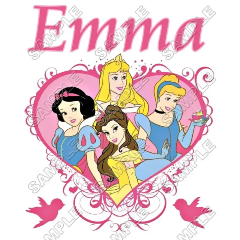 Disney Princess  Personalized  Custom  T Shirt Iron on Transfer Decal #16 Disney Princess  Personalized  Custom  T Shirt Iron on Transfer Decal #16