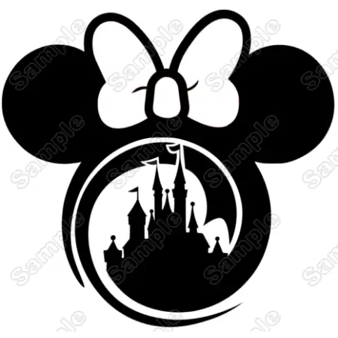 Disney Minnie Mouse head Iron On Transfer Vinyl HTV Disney Minnie Mouse head Iron On Transfer Vinyl HTV