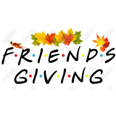 FriendsGiving T Shirt Iron on Transfer Decal