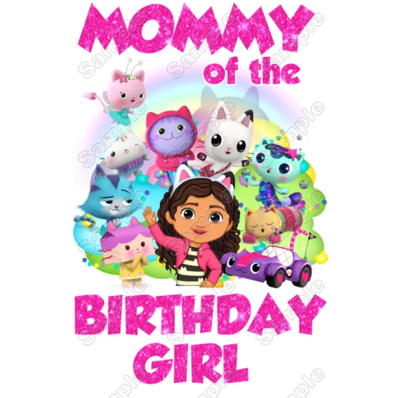 Gabbys Dollhouse Family Member Birthday Custom T Shirt Heat Iron on Transfer Decal Gabbys Dollhouse Family Member Birthday Custom T Shirt Heat Iron on Transfer Decal