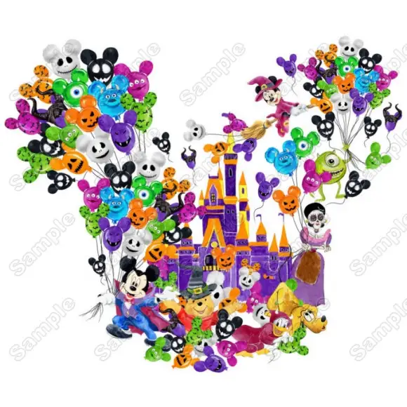 Halloween Mickey Mouse Disney Magic Kingdom T Shirt Iron on Transfer Halloween Mickey Mouse Disney Magic Kingdom T Shirt Iron on Transfer