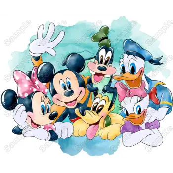 Mickey Mouse and his Friends T shirt Iron on Transfer