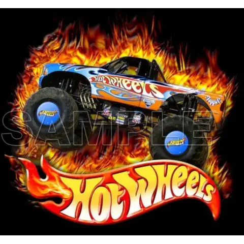 Hot Wheels T Shirt Iron on Transfer Decal #1 Hot Wheels T Shirt Iron on Transfer Decal #1