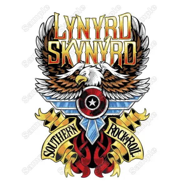 Lynyrd Skynyrd T Shirt Heat Iron on Transfer Decal Lynyrd Skynyrd T Shirt Heat Iron on Transfer Decal