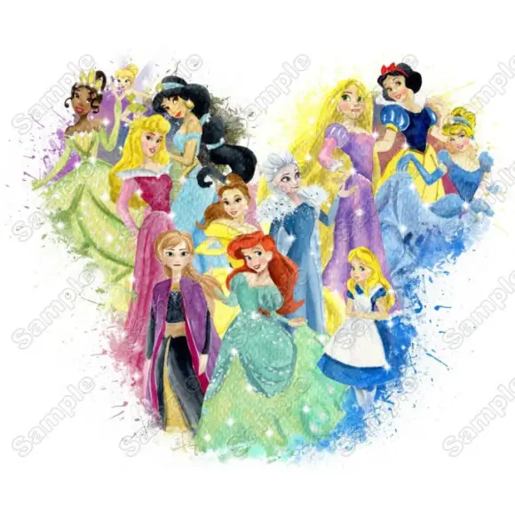 Magic Kingdom Princess T Shirt Heat  Iron on Transfer Decal