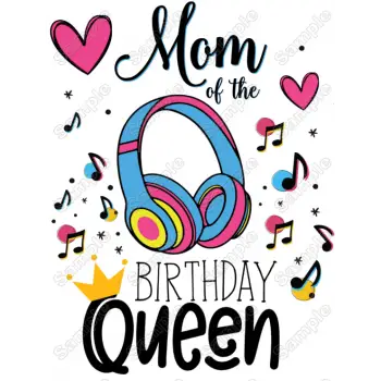 Tik Tok Family Member of the Birthday Queen Custom Heat  T Shirt Iron on Transfer 