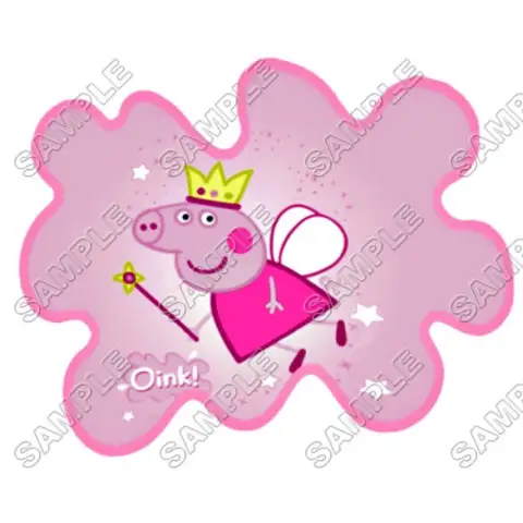 Peppa Pig T Shirt Iron on Transfer Decal #2 Peppa Pig T Shirt Iron on Transfer Decal #2