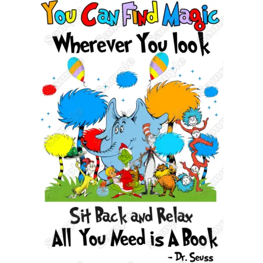 Quote You Can Find Magic Wherever You look  T Shirt  Heat  Iron On Transfer