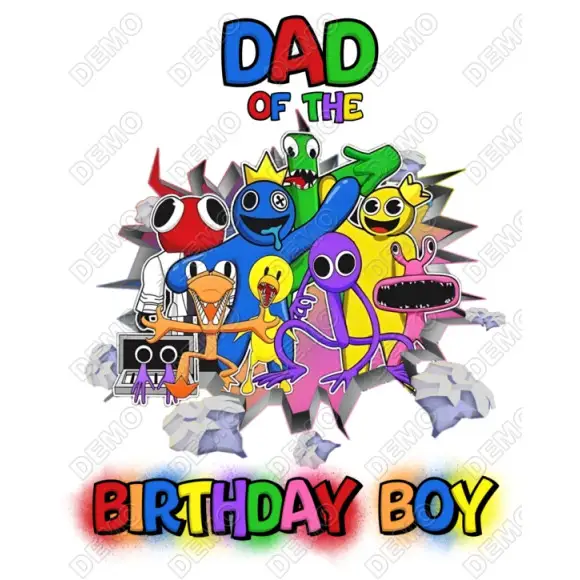 Rainbow Friends Family Member Custom Personalized T Shirt Iron on Transfer Rainbow Friends Family Member Custom Personalized T Shirt Iron on Transfer
