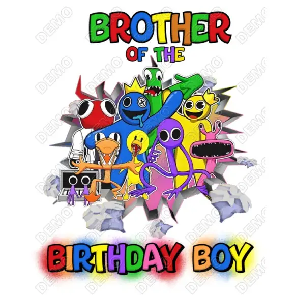 Rainbow Friends Family Member Custom Personalized T Shirt Iron on Transfer Rainbow Friends Family Member Custom Personalized T Shirt Iron on Transfer