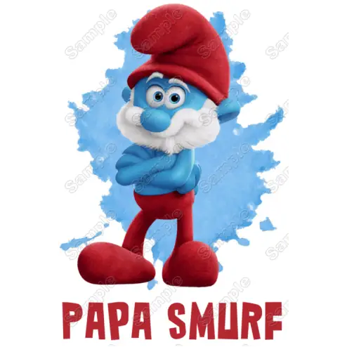 Smurf Papa Family Member Birthday Custom T Shirt Iron on Transfer Decal by www.shopironons.com Smurf Papa Family Member Birthday Custom T Shirt Iron on Transfer Decal by www.shopironons.com