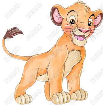 The Lion King  Simba  T Shirt Heat Iron on Transfer Decal #1