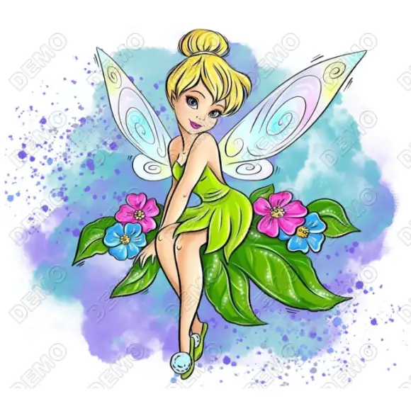Tinker Bell T Shirt Heat Iron on Transfer Decal Tinker Bell T Shirt Heat Iron on Transfer Decal