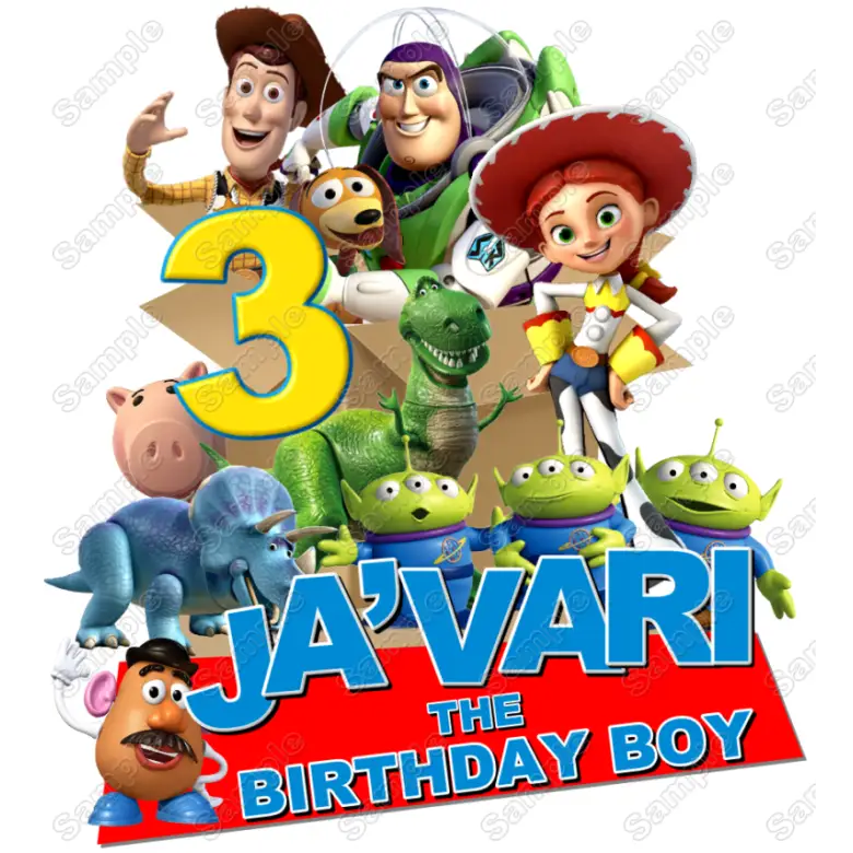 Toy Story Birthday Personalized Custom T Shirt Iron on Transfer Toy Story Birthday Personalized Custom T Shirt Iron on Transfer