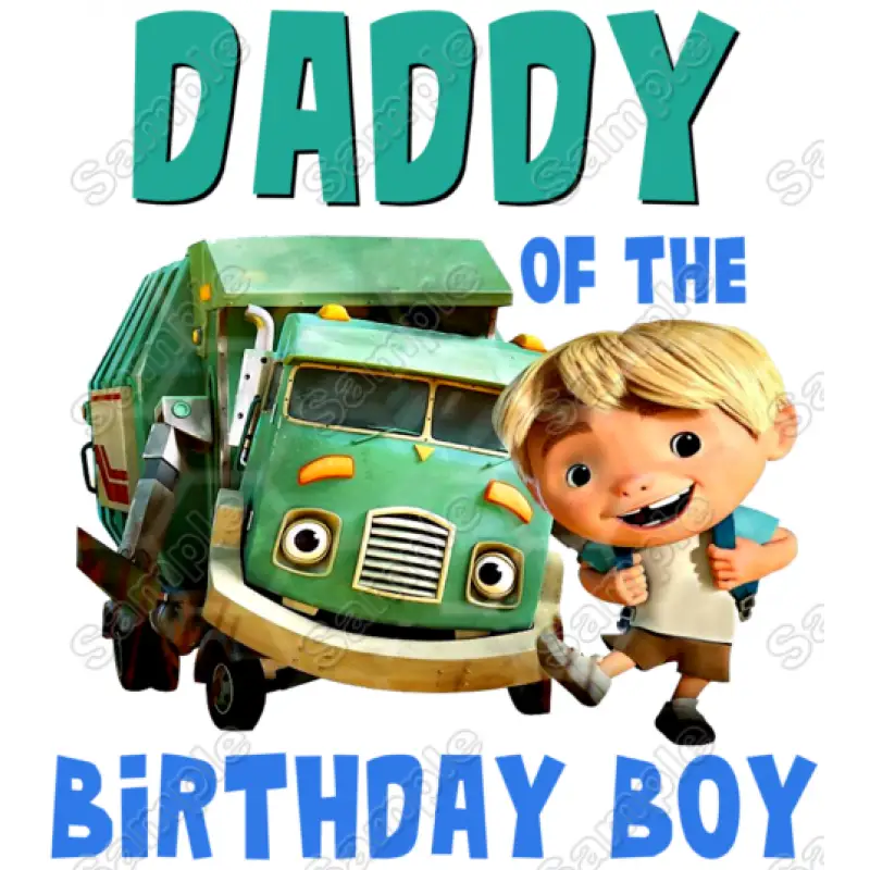 Trash Truck and Hank Family Member Birthday Custom T Shirt Iron on Transfer Decal Trash Truck and Hank Family Member Birthday Custom T Shirt Iron on Transfer Decal