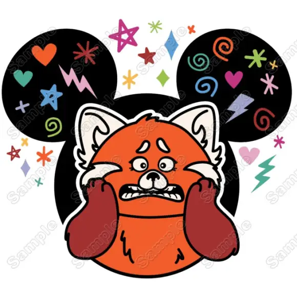 Turning Red Panda Mei Lee T Shirt Heat Iron on Transfer Turning Red Panda Mei Lee T Shirt Heat Iron on Transfer
