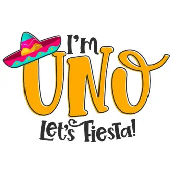 Uno Birthday  T Shirt Heat Iron on  Transfer Decal