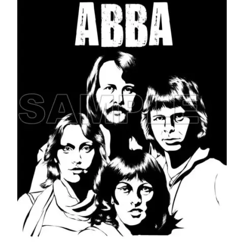 ABBA  T Shirt Iron on Transfer  Decal  #2