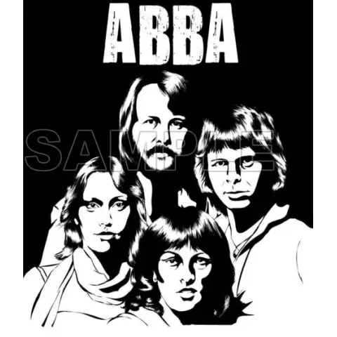 ABBA T Shirt Iron on Transfer Decal #2 ABBA T Shirt Iron on Transfer Decal #2