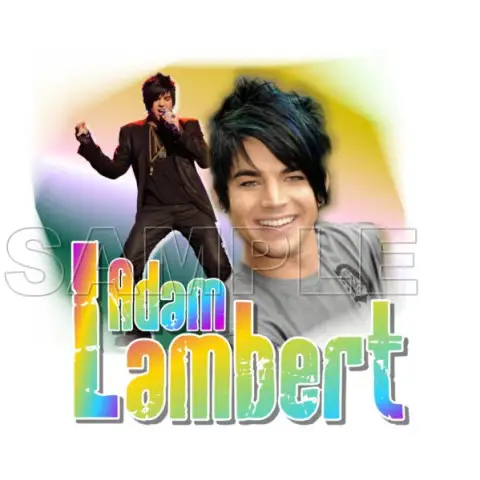 Adam Lambert T Shirt Iron on Transfer Decal #2 Adam Lambert T Shirt Iron on Transfer Decal #2