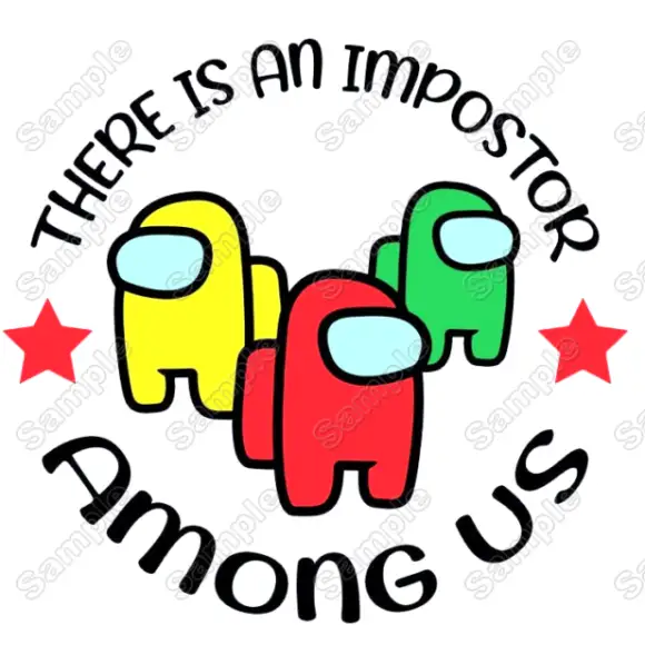 Among Us Impostor Game T Shirt Iron on Transfer Decal #8 Among Us Impostor Game T Shirt Iron on Transfer Decal #8