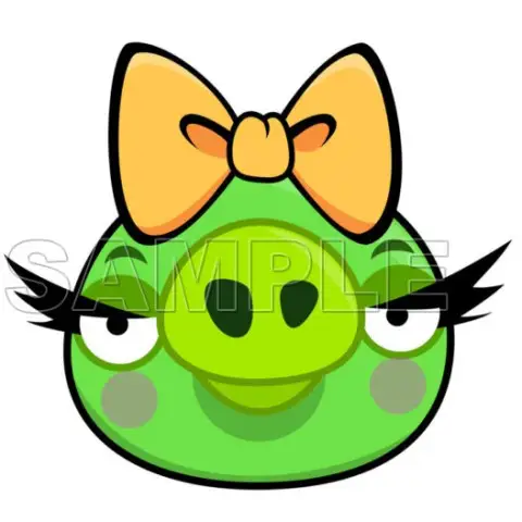 Angry Birds Pig T Shirt Iron on Transfer Decal #11 Angry Birds Pig T Shirt Iron on Transfer Decal #11