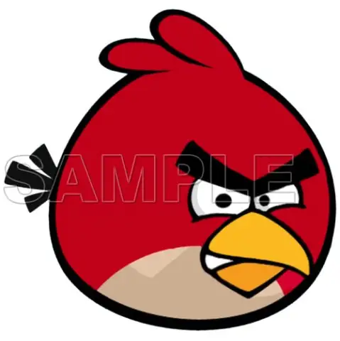 Angry Birds Red Bird T Shirt Iron on Transfer  Decal  #7