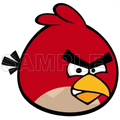 Angry Birds Red Bird T Shirt Iron on Transfer Decal #7 Angry Birds Red Bird T Shirt Iron on Transfer Decal #7