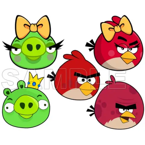 Angry Birds T Shirt Iron on Transfer Decal #1 Angry Birds T Shirt Iron on Transfer Decal #1