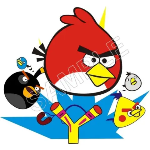 Angry Birds T Shirt Iron on Transfer Decal #91 Angry Birds T Shirt Iron on Transfer Decal #91
