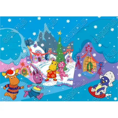 Backyardigans Christmas T Shirt Iron on Transfer Decal #54 Backyardigans Christmas T Shirt Iron on Transfer Decal #54