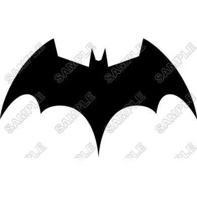 Batman Logo Black T Shirt Iron on Transfer Decal #15 Batman Logo Black T Shirt Iron on Transfer Decal #15