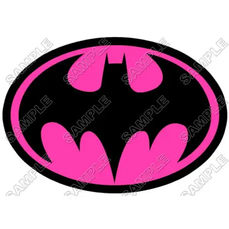 Batman Logo Pink  T Shirt Iron on Transfer  Decal  #14