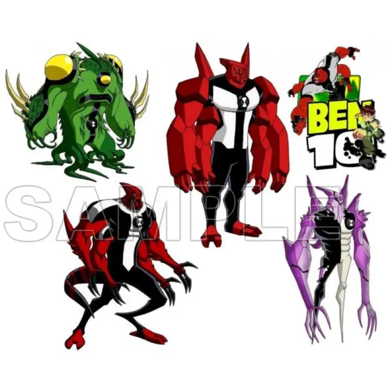 Ben 10 Aliens T Shirt Iron on Transfer Decal #2 Ben 10 Aliens T Shirt Iron on Transfer Decal #2