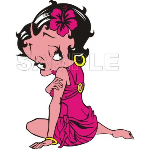 Betty Boop T Shirt Iron on Transfer Decal #2 Betty Boop T Shirt Iron on Transfer Decal #2