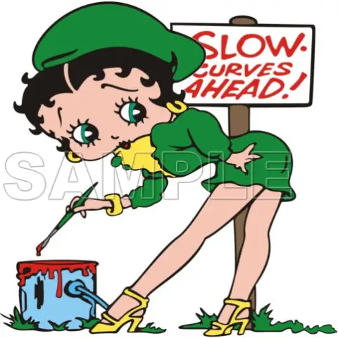 Betty Boop T Shirt Iron on Transfer Decal #3 Betty Boop T Shirt Iron on Transfer Decal #3