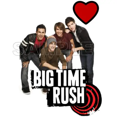 Big Time Rush T Shirt Iron on Transfer Decal #1 Big Time Rush T Shirt Iron on Transfer Decal #1